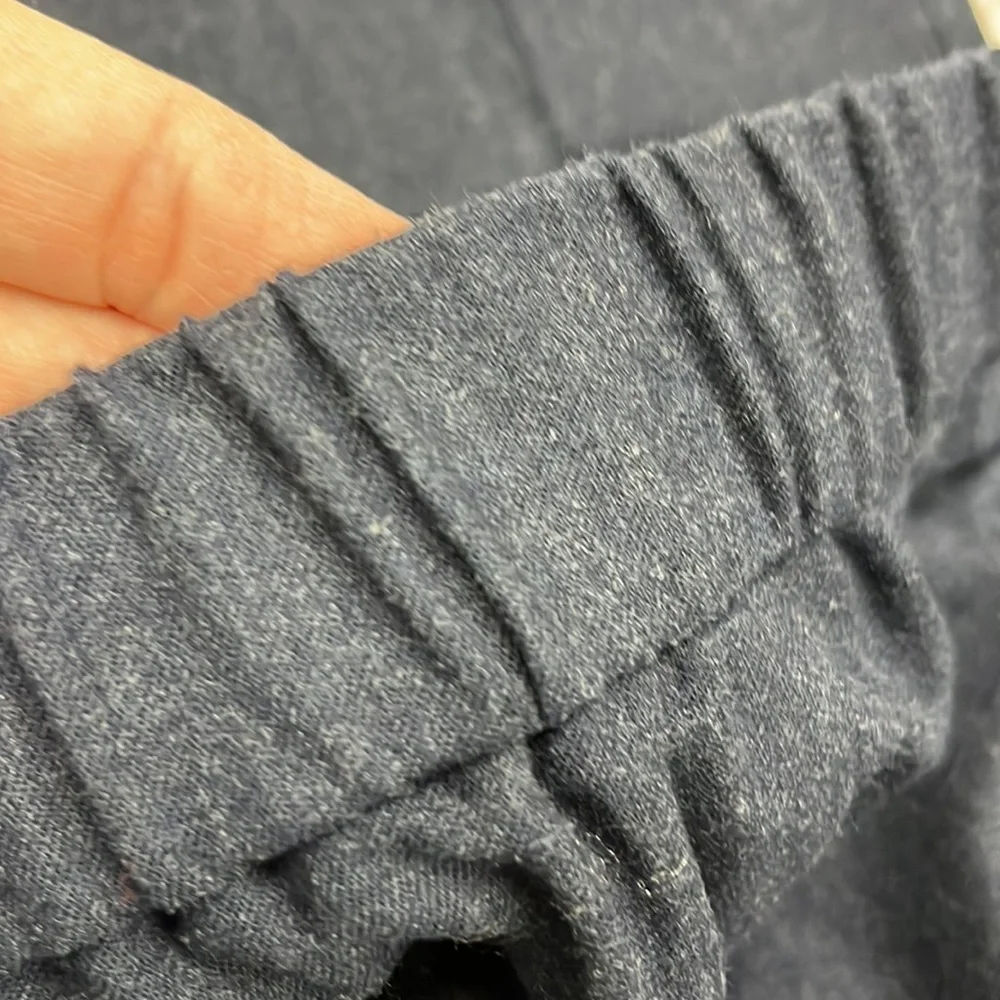 THEORY Korene R Urban Flannel Wool Pull On Navy Pants SZ M